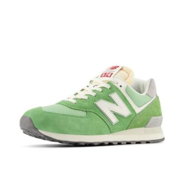 Imagem de New Balance Tênis de corrida unissex adulto 574 V2 70s, Cebola/sal marinho, 11.5 Wide Women/10 Men