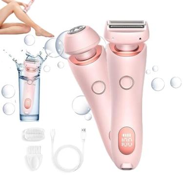 Imagem de YYGJYGOO Máquina de barbear Dusk para mulher, Silky Glide Pro 3.0, 2 em 1, sem dor, recarregável, rápida e eficaz, suave com a pele, ideal para mulheres (cor-de-rosa)