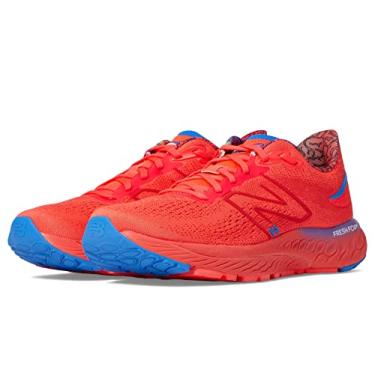 Imagem de New Balance Fresh Foam X 880 V12 Tênis de corrida feminino, Vermelho elétrico/lápis-lazúli brilhante, 34