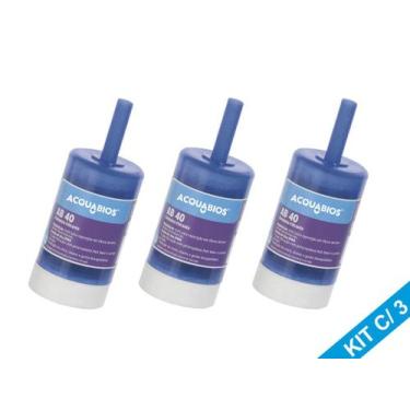 Imagem de Kit 3 Refil Vela Universal Torneiras C/ Filtro Rosca Longa - Acquabios