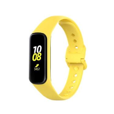 Imagem de Pulseira Silicone Para Galaxy Fit 2 R220 Cor Amarelo - 123smart
