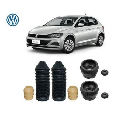 Imagem de 2 Kit Coxim Rolamento Batente Coifa Dianteiro Novo Polo 2016 2017 2018