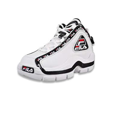 Imagem de Fila Kids' Grant Hill 2 Repeat Basketball Sneakers White/Black/Red 13