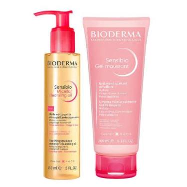 Imagem de Bioderma Sensibio Kit - Óleo Micellar Facial + Gel de Limpeza Facial p