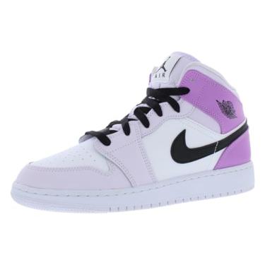 Imagem de Nike Tênis infantil Air Jordan 1 Mid, Barely Grape, 20