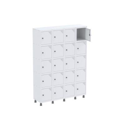 Imagem de Armário Guarda Volume Locker Roupeiro 20 Portas Aço GRP 504/20 - Pandi