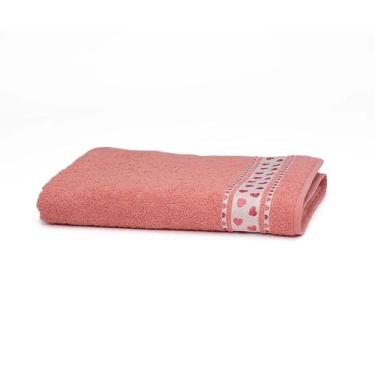 Imagem de Toalha Banho Dohler Premium Coração, Rosa
