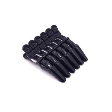 Imagem de Kit Grampos Clips Crocodilo Jacaré Presilha Para Cabelo Com 6 unidade 