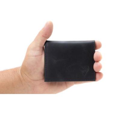 Imagem de Carteira Masculina 100% Couro fóssil Modelo L Sem plástico otimo prese