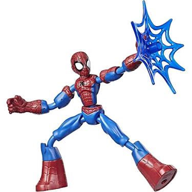 Imagem de Marvel Spider-Man Figura Flexível de 15 cm, Bend and Flex - Homem-Aranha - E7686 - Hasbro