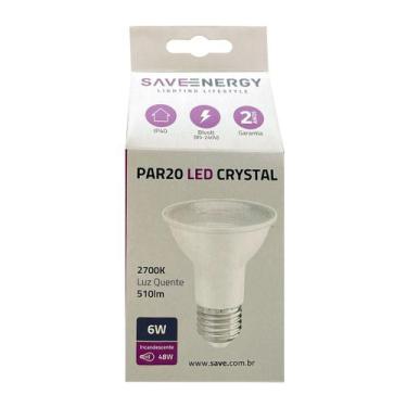 Imagem de Lâmpada de Led PAR20 6W 2700K 36 E27 Bivolt - Save Energy - SE-110.319