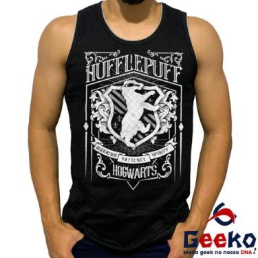 Imagem de Regata Lufa Lufa 100% Algodão Harry Potter Hogwarts Hufflepuff Camiset