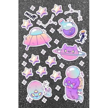 Imagem de Cartela Adesiva Kitty Space Planner Decoração Papelaria - Mutt comunic