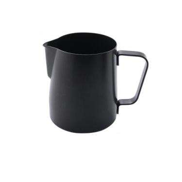 Imagem de Leiteira Pitcher Para Cafe Barista 600 Ml Aço Inoxi(preto) - raleo