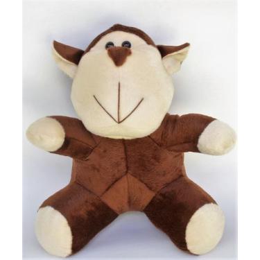 Imagem de Macaco de pelúcia animal de safári floresta selva bichinhos com 30 cm 