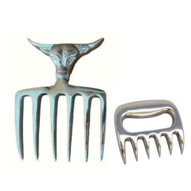Imagem de kit Garra de urso + garra Boi grande Trident Churrasco - Funditex