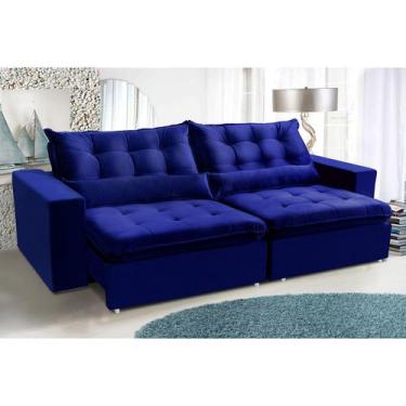 Imagem de Sofá 4 Lugares PARIS 2,60 Metros Bege Retrátil Reclinável com molas en