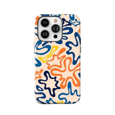 Imagem de LOQUPE Projetada para iPhone 15 Pro Max de 6,7 polegadas - Capa protetora híbrida de policarbonato + TPU resistente, leve, fina, à prova de choque para mulheres, flores fofas