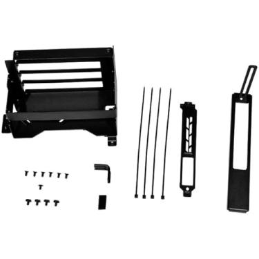 Imagem de Kit de atualização de suporte vertical Lian-Li O11DEXL-1X para GPU série 40 compatível com cabo Riser preto O11 Dynamic EVO XL não incluído - O11DEXL-1X
