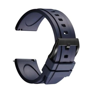 Imagem de REZERO Pulseiras de borracha de borracha, de liberação rápida, pulseiras de relógio esportivo de substituição 19 20 21 22 23 24 mm para homens, mulheres, adolescentes e presentes