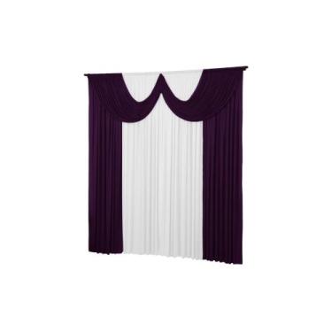 Imagem de Cortina Paris 5 Metros Quarto Sala Igreja Malha Gel  - Dennis Confecçõ