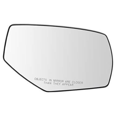 Imagem de TRQ Espelho retrovisor externo de vidro com montagem de vidro para Chevrolet Silverado 1500 GMC Sierra 1500