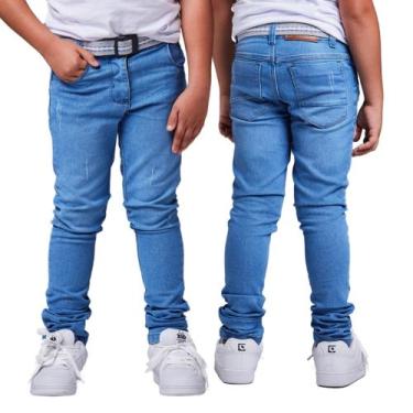 Imagem de Calça Jeans sarja Masculina Infantil Meninos - Volgue, Jeans médio, 10