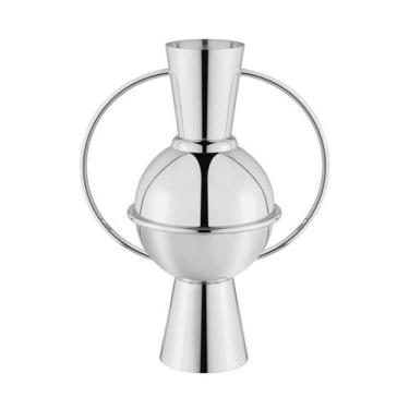 Imagem de Vaso Babylon Grande Alto Prata - St James