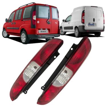 Imagem de Par Lanterna Traseira Doblo Fiorino 2014 2015 2016 2017 2018