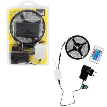 Imagem de Fita de LED Pisca Pisca 5 Metros 300 LEDs RGB