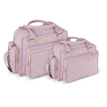 Imagem de Bolsa Maternidade Kit Mala Saída Impermeável Luxo 2 Peças - Mave Baby