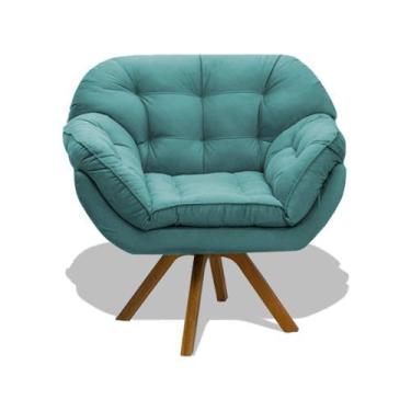 Imagem de Poltrona Miami Cadeira Robusta Base Giratória Fibra Silicone Sala De E