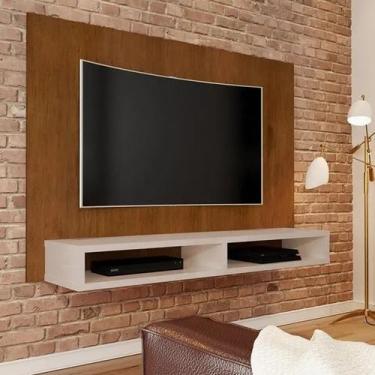 Imagem de Painel jb 5006 - luxo - caramelo/perola - tv até 55 polegadas - jb bec