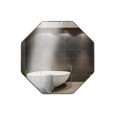 Imagem de Espelho Decorativo Sextavado sem Alça 60 cm - VSA, Café