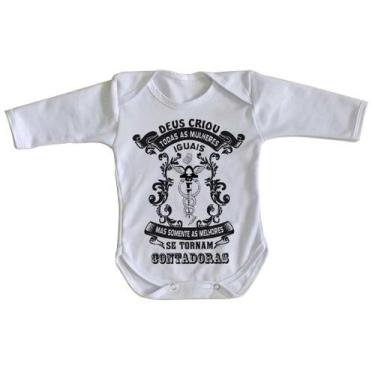 Imagem de body nenê criança roupa bebê manga longa Contadora - Empório Dutra, G 