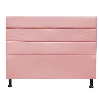 Imagem de Kit Félix com Cabeceira Turim 1,40 cm Casal Baú Quarto Sala Suede Rose