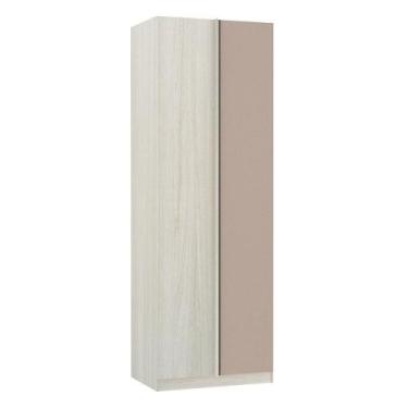 Imagem de Guarda-roupa Canto 1 Porta 80 Cm Legno Crema Com Connect - LUCIANE