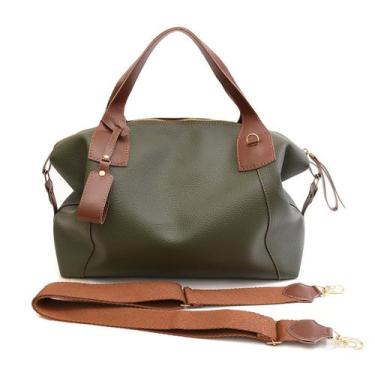Imagem de Bolsa Feminina Milão material ecológico Premium Moderna e Versátil Mel