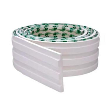 Imagem de Painel Ripado Autocolante Meu Rodapé 10x1cm Branco Rolo 10m