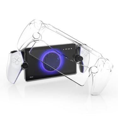Imagem de Levigo PC Game Controller Split Type Transparent Protective Cover Compatible with Sony PlayStation Portal, Game Controller Anti‑drop Protective Shell