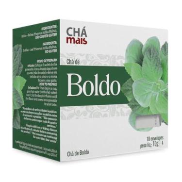 Imagem de Chá de Boldo Cx. com 10 Sachês - Chá Mais, Boldo, Unissex, Único, Verd
