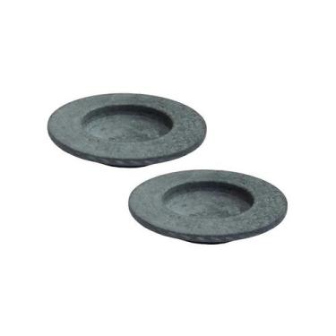 Imagem de Kit 2 Pratos Risoto Massa Chapéu Invertido Pedra Sabão 26Cm - Industri