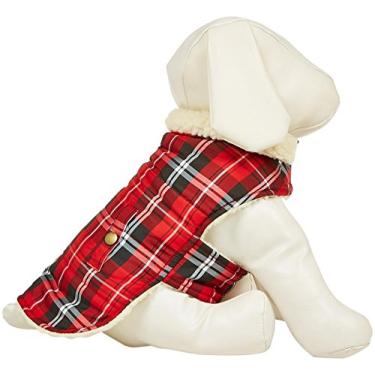 Imagem de Wagby Jaqueta Shearling - Xadrez Vermelho/Preto - G