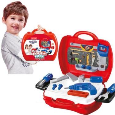 Imagem de Brinquedo Profissão Maleta 19 Peças Faz De Conta  Ferramentas Marcenar