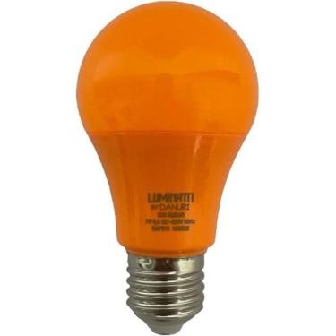 Imagem de Lâmpada Bulbo Led Colorida 10w Bivolt Luminatti, Âmbar