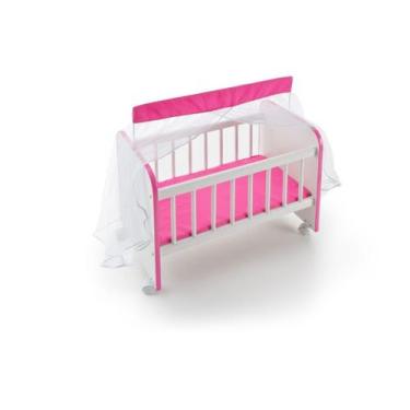 Imagem de Berço de Boneca Aconchego Pink C/ Rodizios - Sonno Baby
