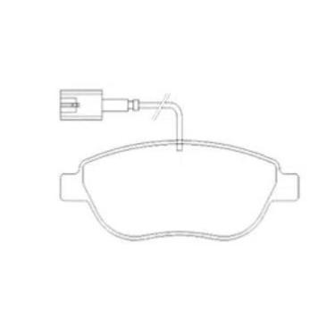 Imagem de Pastilha De Freio 500 1.4 Dianteira Com Alarme Sistema Bosch 1201 Syl