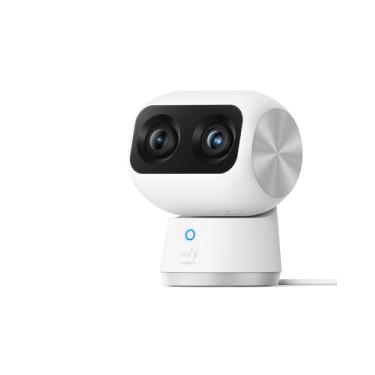 Imagem de eufy Security Câmera Interna S350, Câmeras Duplas, Câmera de Segurança com Resolução 4K Uhd com Zoom 8 × e Ptz 360 °, Ia Humana/Animal de Estimação, Ideal para Monitor de Bebê//Segurança Doméstica, Wi