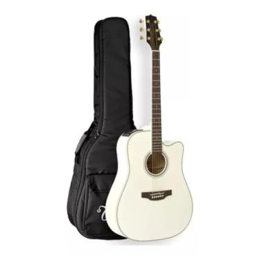 Imagem de Violão Takamine Gd37ce Pw Pearl White Pré Tp-3g C/Bag