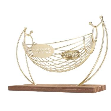 Imagem de Suporte para Cápsulas de café de Ferro, Suporte de Rede de Metal Com Base de Madeira, Comporta 18 Cápsulas, Design Divertido